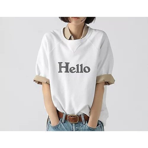 【マディソンブルー/MADISONBLUE】のHELLO SWEAT S/S URAKE インテリア・キッズ・メンズ・レディースファッション・服の通販 founy(ファニー) https://founy.com/ ファッション Fashion レディースファッション WOMEN トップス・カットソー Tops/Tshirt パーカ Sweats スウェット Sweat スリーブ Sleeve チェーン Chain ロング Long 半袖 Short Sleeve 夏 Summer S/S・春夏 Ss・Spring/Summer |ID: prp329100004461500 ipo3291000000031225343