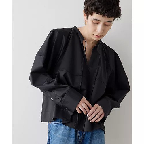 【ウィムガゼット/Whim Gazette】のシルエットブラウス インテリア・キッズ・メンズ・レディースファッション・服の通販 founy(ファニー) https://founy.com/ ファッション Fashion レディースファッション Fashion for Women トップス・カットソー Cut & Sew Tops シャツ・ブラウス・オフィスカジュアル Elegant Blouses & Button-Ups 2024年 2024 2024-2025秋冬・A/W Autumn/Winter 2024–25 AW24–25 シンプル Simple, Minimal ストレッチ Stretch, Stretchy Fabric スマート Smart, Elegant タイトスカート Pencil Skirt, Tight Skirt デニム Denim, Jeans Material フォルム Silhouette, Form リボン Ribbon, Bow |ID: prp329100004461535 ipo3291000000031225531