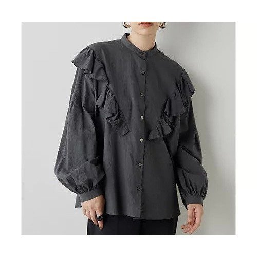 【ウィムガゼット/Whim Gazette】のフリルブラウス インテリア・キッズ・メンズ・レディースファッション・服の通販 founy(ファニー) https://founy.com/ ファッション Fashion レディースファッション Fashion for Women トップス・カットソー Cut & Sew Tops シャツ・ブラウス・オフィスカジュアル Elegant Blouses & Button-Ups 2024年 2024 2024-2025秋冬・A/W Autumn/Winter 2024–25 AW24–25 ジャケット Jacket, Outerwear フェミニン Feminine, Girly フリル Frill, Ruffle ロング Long, Long-Length |ID: prp329100004461536 ipo3291000000031225537
