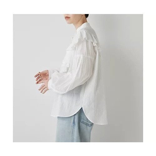 【ウィムガゼット/Whim Gazette】のフリルブラウス 人気、トレンドファッション・服の通販 founy(ファニー) 　ファッション　Fashion　レディースファッション　Fashion for Women　トップス・カットソー　Cut & Sew Tops　シャツ・ブラウス・オフィスカジュアル　Elegant Blouses & Button-Ups　2024年　2024　2024-2025秋冬・A/W　Autumn/Winter 2024–25 AW24–25　ジャケット　Jacket, Outerwear　フェミニン　Feminine, Girly　フリル　Frill, Ruffle　ロング　Long, Long-Length　other-3|ID: prp329100004461536 ipo3291000000031242129