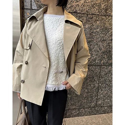 【三尋木奈保/Naho Mihirogi】の【Marisol別注】ショートトレンチコート 人気、トレンドファッション・服の通販 founy(ファニー) 　ファッション　Fashion　レディースファッション　WOMEN　アウター　Coat Outerwear　コート　Coats　トレンチコート　Trench Coats　秋　Autumn/Fall　コラボ　Collaboration　コンパクト　Compact　ショート　Short　スペシャル　Special　ツイル　Twill　デニム　Denim　トレンチ　Trench　トレンド　Trend　別注　Special Order　モダン　Modern　other-3|ID: prp329100004461548 ipo3291000000031888743