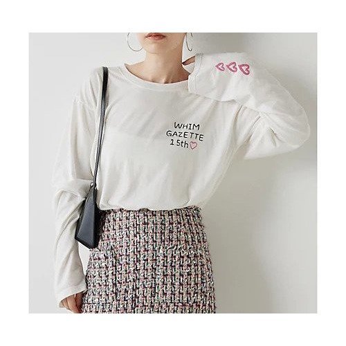 【ウィムガゼット/Whim Gazette】の【15th 】【Tribu-to】Long Sleeve Tシャツ インテリア・キッズ・メンズ・レディースファッション・服の通販 founy(ファニー) 　ファッション　Fashion　レディースファッション　Fashion for Women　トップス・カットソー　Cut & Sew Tops　シャツ・ブラウス・オフィスカジュアル　Elegant Blouses & Button-Ups　ロングTシャツ・Tシャツ　Longline T-Shirts & Tees　インド　Indian Textile　コレクション　Collection, Seasonal Line　スペシャル　Special, Limited Edition　別注　Limited Edition, Custom Order　2024年　2024　2024-2025秋冬・A/W　Autumn/Winter 2024–25 AW24–25　ホワイト|ID: prp329100004461574 ipo3291000000031225760