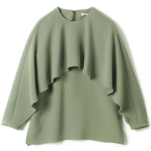 【デザイン ワークス/DESIGN WORKS】の【Marisol別注】フリルデザインブラウス 人気、トレンドファッション・服の通販 founy(ファニー) 　ファッション　Fashion　レディースファッション　Fashion for Women　トップス・カットソー　Cut & Sew Tops　シャツ・ブラウス・オフィスカジュアル　Elegant Blouses & Button-Ups　クール　Cool, Chic　ストレッチ　Stretch, Stretchy Fabric　フリル　Frill, Ruffle　フレア　Flare, Flared　ボトム　Bottoms, Lower Wear　エレガント 上品　Elegant　別注　Limited Edition, Custom Order　洗える　Machine Washable　秋　Autumn　長袖　Long Sleeve, Full Sleeve　 other-1|ID: prp329100004461629 ipo3291000000034616992