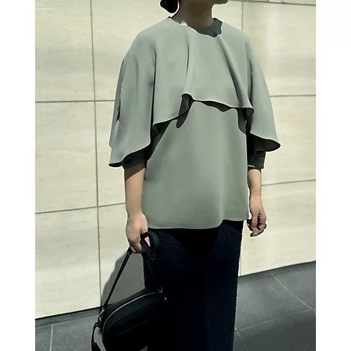 【デザイン ワークス/DESIGN WORKS】の【Marisol別注】フリルデザインブラウス 人気、トレンドファッション・服の通販 founy(ファニー) 　ファッション　Fashion　レディースファッション　Fashion for Women　トップス・カットソー　Cut & Sew Tops　シャツ・ブラウス・オフィスカジュアル　Elegant Blouses & Button-Ups　クール　Cool, Chic　ストレッチ　Stretch, Stretchy Fabric　フリル　Frill, Ruffle　フレア　Flare, Flared　ボトム　Bottoms, Lower Wear　エレガント 上品　Elegant　別注　Limited Edition, Custom Order　洗える　Machine Washable　秋　Autumn　長袖　Long Sleeve, Full Sleeve　other-2|ID: prp329100004461629 ipo3291000000034616994