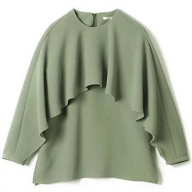 【デザイン ワークス/DESIGN WORKS】 【Marisol別注】フリルデザインブラウス人気、トレンドファッション・服の通販 founy(ファニー) ファッション Fashion レディースファッション Fashion for Women トップス・カットソー Cut & Sew Tops シャツ・ブラウス・オフィスカジュアル Elegant Blouses & Button-Ups クール Cool, Chic ストレッチ Stretch, Stretchy Fabric フリル Frill, Ruffle フレア Flare, Flared ボトム Bottoms, Lower Wear エレガント 上品 Elegant 別注 Limited Edition, Custom Order 洗える Machine Washable 秋 Autumn 長袖 Long Sleeve, Full Sleeve |ID:prp329100004461629