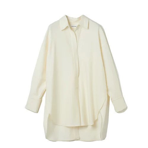 【サクラ/SACRA】のフランネルシャツ インテリア・キッズ・メンズ・レディースファッション・服の通販 founy(ファニー) 　ファッション　Fashion　レディースファッション　Ladies' Fashion Online　トップス・カットソー　Tops/Tshirt　シャツ/ブラウス　Shirts/Blouses　スキッパー　Skipper　タートル　Turtle　ヨーク　Yoke　ロング　Long　オフホワイト|ID: prp329100004461653 ipo3291000000031226232