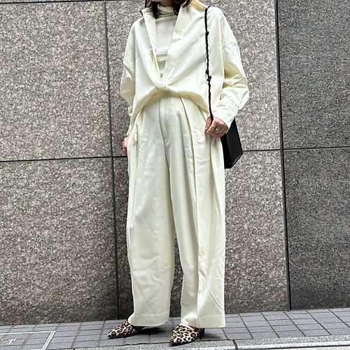 【サクラ/SACRA】のフランネルシャツ 人気、トレンドファッション・服の通販 founy(ファニー) 　ファッション　Fashion　レディースファッション　Fashion for Women　トップス・カットソー　Cut & Sew Tops　シャツ・ブラウス・オフィスカジュアル　Elegant Blouses & Button-Ups　スキッパー　Skipper, Open Collar　タートル　Turtleneck, Turtle Collar　ヨーク　Yoke, Yoke Design　ロング　Long, Long-Length　other-3|ID: prp329100004461653 ipo3291000000033966176