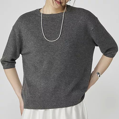 【マディソンブルー/MADISONBLUE】のヴィンテージ風クルーネックニット 人気、トレンドファッション・服の通販 founy(ファニー) 　ファッション　Fashion　レディースファッション　Ladies' Fashion Online　トップス・カットソー　Tops/Tshirt　ニット　Knit Tops　フォルム　Form　ルーズ　Loose　ヴィンテージ　Vintage　other-2|ID: prp329100004461657 ipo3291000000032586916