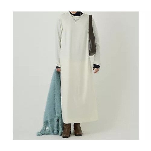【カオス/Chaos】のロアンヌワンピース インテリア・キッズ・メンズ・レディースファッション・服の通販 founy(ファニー) 　ファッション　Fashion　レディースファッション　WOMEN　ワンピース　Dress　冬　Winter　スリット　Slit　ドレス　Dress　A/W・秋冬　Aw・Autumn/Winter・Fw・Fall-Winter　オフホワイト|ID: prp329100004461740 ipo3291000000031226696
