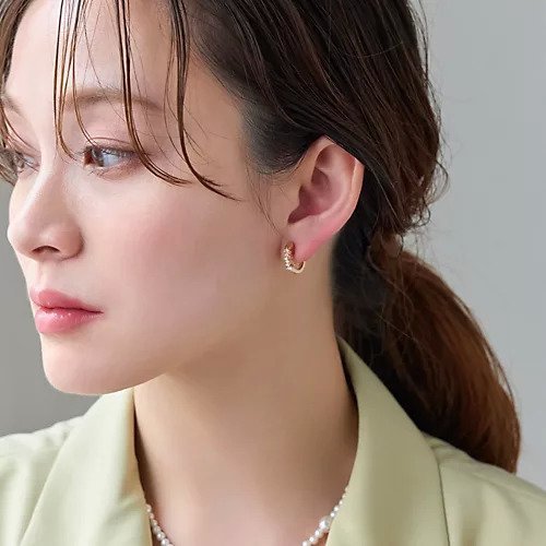 【フィービィー/phoebe】の【金属アレルギー対応】【痛くないシリーズ】バブルビジュークリスタルループフィットイヤリング 人気、トレンドファッション・服の通販 founy(ファニー) 　ファッション　Fashion　レディースファッション　WOMEN　ジュエリー　Jewelry　リング　Rings　イヤリング　Earrings　おすすめ　Recommend　イヤーカフ　Ear Cuff　エレガント 上品　Elegant　コーティング　Coating　ビジュー　Bijou　フープ　Hoop　軽量　Lightweight　other-3|ID: prp329100004461747 ipo3291000000031242670