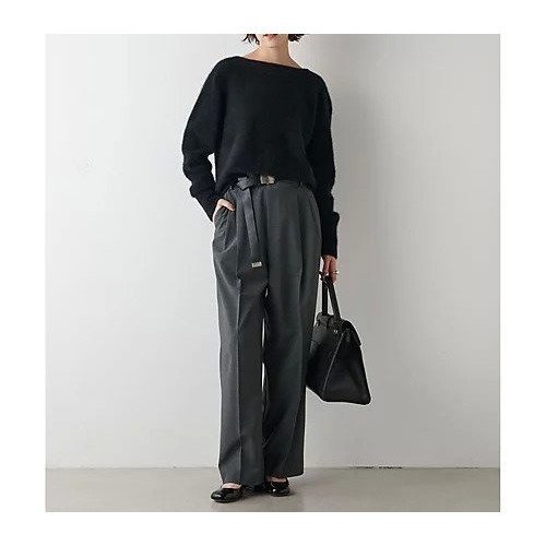 【ウィムガゼット/Whim Gazette】のワイドタックパンツ 人気、トレンドファッション・服の通販 founy(ファニー) 　ファッション　Fashion　レディースファッション　Fashion for Women　パンツ　Pants & Trousers　ストレート　Straight, Straight Cut　フロント　Front, Front Design　エレガント 上品　Elegant　other-3|ID: prp329100004461768 ipo3291000000031242723