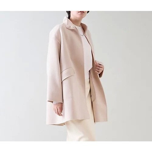 【マルティニーク/martinique】のダブルクロステントリバーコート 人気、トレンドファッション・服の通販 founy(ファニー) 　ファッション　Fashion　レディースファッション　WOMEN　アウター　Coat Outerwear　コート　Coats　おすすめ　Recommend　インナー　Inner　エレガント 上品　Elegant　コンパクト　Compact　ショート　Short　スタンド　Stand　ダブル　Double　ボトム　Bottom　ワイド　Wide　other-2|ID: prp329100004461792 ipo3291000000031242791