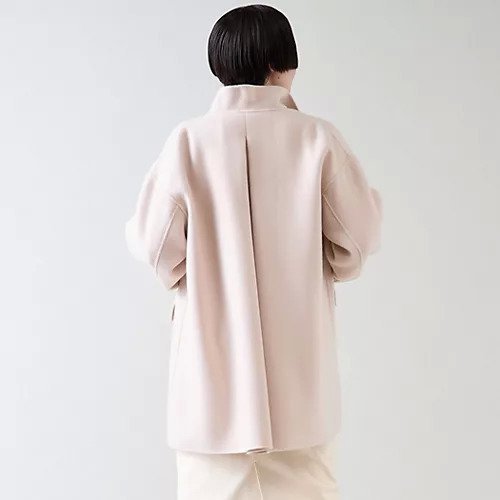 【マルティニーク/martinique】のダブルクロステントリバーコート 人気、トレンドファッション・服の通販 founy(ファニー) 　ファッション　Fashion　レディースファッション　WOMEN　アウター　Coat Outerwear　コート　Coats　おすすめ　Recommend　インナー　Inner　エレガント 上品　Elegant　コンパクト　Compact　ショート　Short　スタンド　Stand　ダブル　Double　ボトム　Bottom　ワイド　Wide　other-3|ID: prp329100004461792 ipo3291000000031242793