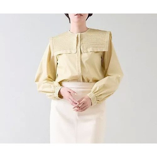 【マルティニーク/martinique】のピンタックカラーブラウス 人気、トレンドファッション・服の通販 founy(ファニー) 　ファッション　Fashion　レディースファッション　WOMEN　トップス・カットソー　Tops/Tshirt　シャツ/ブラウス　Shirts/Blouses　おすすめ　Recommend　カフス　Cuffs　カーディガン　Cardigan　タイプライター　Typewriter　 other-1|ID: prp329100004461794 ipo3291000000031226957