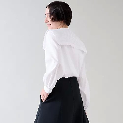 【マルティニーク/martinique】のピンタックカラーブラウス 人気、トレンドファッション・服の通販 founy(ファニー) 　ファッション　Fashion　レディースファッション　WOMEN　トップス・カットソー　Tops/Tshirt　シャツ/ブラウス　Shirts/Blouses　おすすめ　Recommend　カフス　Cuffs　カーディガン　Cardigan　タイプライター　Typewriter　other-2|ID: prp329100004461794 ipo3291000000031242796