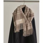 【ウィムガゼット/Whim Gazette】のカシミヤ大判チェックストール ベージュ|ID: prp329100004461795 ipo3291000000031226970