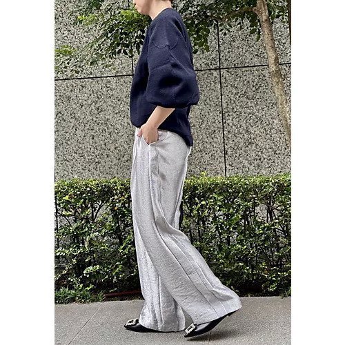 【アストラット/ASTRAET】のシャイニーワイドパンツ 人気、トレンドファッション・服の通販 founy(ファニー) 　ファッション　Fashion　レディースファッション　Fashion for Women　パンツ　Pants & Trousers　サテン　Satin, Glossy Fabric　センター　Center, Center Line　ワイド　Wide, Wide Fit　other-3|ID: prp329100004461805 ipo3291000000031863056