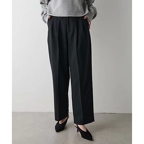 【ウィムガゼット/Whim Gazette】の平織タックパンツ インテリア・キッズ・メンズ・レディースファッション・服の通販 founy(ファニー) https://founy.com/ ファッション Fashion レディースファッション WOMEN パンツ Pants 2024年 2024 2024-2025秋冬・A/W Aw/Autumn/Winter/Fw/Fall/2024-2025 おすすめ Recommend シューズ Shoes セットアップ Set Up ビスチェ Bustier マニッシュ Mannish ワイド Wide エレガント 上品 Elegant |ID: prp329100004461808 ipo3291000000031227036