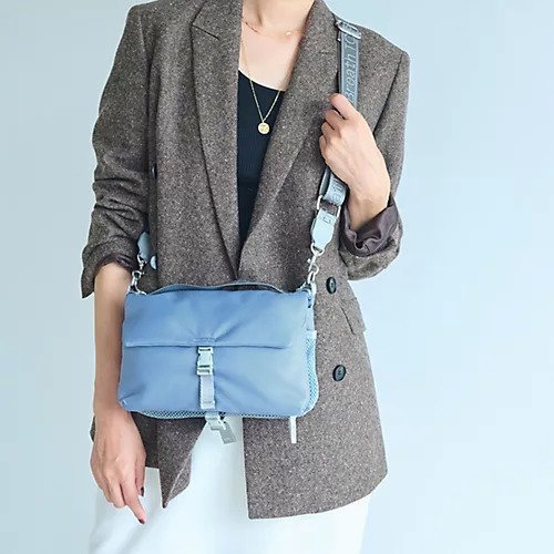【トプカピ/TOPKAPI】の【Breath TOPKAPI】Freely フリーリー ナイロン ロゴテープ ショルダーバッグ / サコッシュ インテリア・キッズ・メンズ・レディースファッション・服の通販 founy(ファニー) https://founy.com/ ファッション Fashion レディースファッション WOMEN クール Cool ショルダー Shoulder フラップ Flap ポケット Pocket メッシュ Mesh エレガント 上品 Elegant |ID: prp329100004461819 ipo3291000000031227095