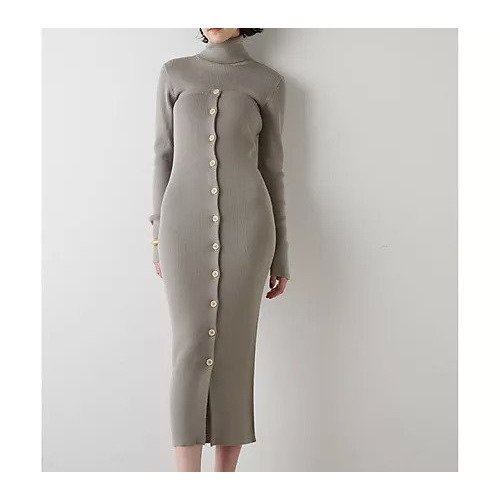【ウィムガゼット/Whim Gazette】のウールリブ2wayワンピース インテリア・キッズ・メンズ・レディースファッション・服の通販 founy(ファニー) 　ファッション　Fashion　レディースファッション　WOMEN　ワンピース　Dress　コーティング　Coating　セットアップ　Set Up　トレンド　Trend　フロント　Front　おすすめ　Recommend　2024年　2024　エレガント 上品　Elegant　2024-2025秋冬・A/W　Aw/Autumn/Winter/Fw/Fall/2024-2025　ベージュ|ID: prp329100004461852 ipo3291000000031227281