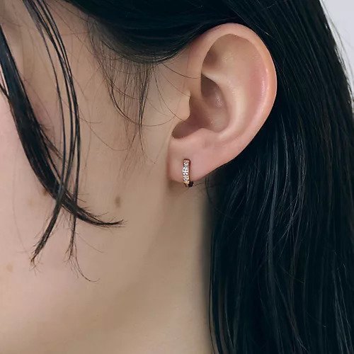 【フィービィー/phoebe】の【金属アレルギー対応】ワンタッチビジューフープミニピアス ローズゴールド/サージカルステンレス 人気、トレンドファッション・服の通販 founy(ファニー) 　ファッション　Fashion　レディースファッション　WOMEN　おすすめ　Recommend　ビジネス 仕事 通勤　Business　ローズ　Rose　other-2|ID: prp329100004461877 ipo3291000000031243015