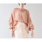 【マルティニーク/martinique】のシフォンギャザーブラウス ベージュ|ID: prp329100004461880 ipo3291000000036319829