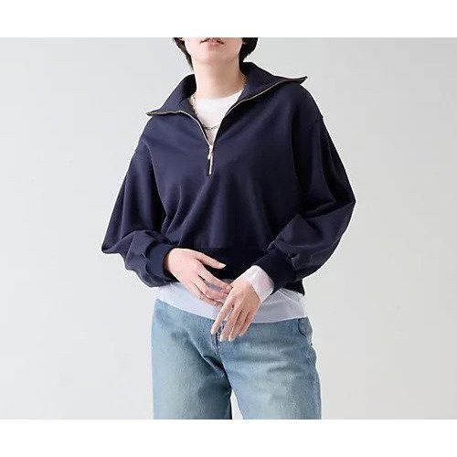 【マルティニーク/martinique】のハーフジップスウェット 人気、トレンドファッション・服の通販 founy(ファニー) 　ファッション　Fashion　レディースファッション　Fashion for Women　トップス・カットソー　Cut & Sew Tops　レディースパーカー・カジュアルフーディー　Casual Hoodies & Sweatshirts　スウェット・クルーネックトップス　Sweatshirts & Crewnecks / Relaxed Fit Sweat Tops　おすすめ　Recommended / Our Picks　トレンド　Trend, Trending Now　フェミニン　Feminine, Girly　ループ　Loop, Loop Knit　今季　This Season, Current Season　 other-1|ID: prp329100004461884 ipo3291000000036313862