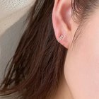 【フィービィー/phoebe】の【K10】ストーンバーイヤリング ローズゴールド|ID: prp329100004461925 ipo3291000000033408368