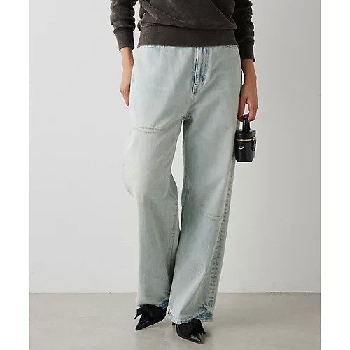【ウィムガゼット/Whim Gazette】のダメージデニムパンツ 人気、トレンドファッション・服の通販 founy(ファニー) 　ファッション　Fashion　レディースファッション　WOMEN　パンツ　Pants　デニムパンツ　Denim Pants　インディゴ　Indigo　ヴィンテージ　Vintage　ストレート　Straight　センター　Center　ダメージ　Damage　デニム　Denim　フロント　Front　ユーズド　Used　2024年　2024　2024-2025秋冬・A/W　Aw/Autumn/Winter/Fw/Fall/2024-2025　other-2|ID: prp329100004461931 ipo3291000000031243165