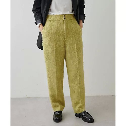 【ウィムガゼット/Whim Gazette】の【THE PAUSE】シャギーパンツ インテリア・キッズ・メンズ・レディースファッション・服の通販 founy(ファニー) ファッション Fashion レディースファッション Fashion for Women パンツ Pants & Trousers ヴィンテージ Vintage Style グラデーション Gradient, Ombre センター Center, Center Line ワーク Workwear, Utility Style 冬 Winter / This Winter 2024年 2024 2024-2025秋冬・A/W Autumn/Winter 2024–25 AW24–25 ライムグリーン|ID: prp329100004461957 ipo3291000000031227819