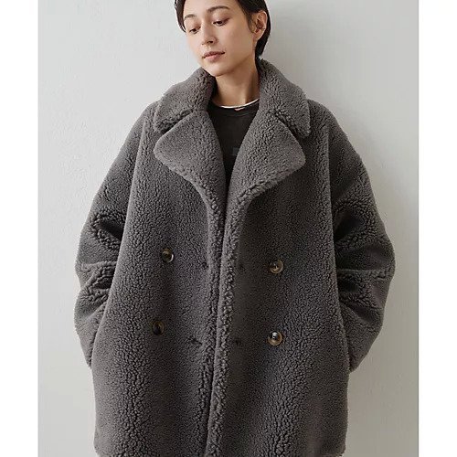 【ウィムガゼット/Whim Gazette】の【THE PAUSE】ボアダブルコート インテリア・キッズ・メンズ・レディースファッション・服の通販 founy(ファニー) https://founy.com/ ファッション Fashion レディースファッション WOMEN アウター Coat Outerwear コート Coats 2024年 2024 2024-2025秋冬・A/W Aw/Autumn/Winter/Fw/Fall/2024-2025 グラデーション Gradation ショルダー Shoulder ダブル Double ドロップ Drop フォルム Form ミドル Middle ワーク Work ヴィンテージ Vintage |ID: prp329100004461963 ipo3291000000031227844