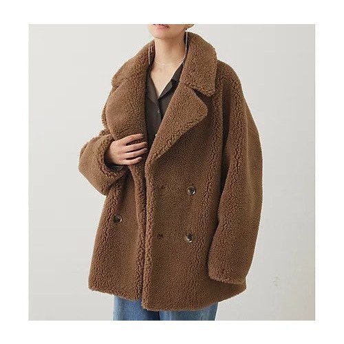 【ウィムガゼット/Whim Gazette】の【THE PAUSE】ボアダブルコート 人気、トレンドファッション・服の通販 founy(ファニー) ファッション Fashion レディースファッション Fashion for Women アウター Coat / Outerwear Collection コート・ロングコート・ピーコート Long Coats, Peacoats & More ヴィンテージ Vintage Style グラデーション Gradient, Ombre ショルダー Shoulder, Shoulder Strap ダブル Double, Double-Breasted ドロップ Drop Shoulder, Dropped Style フォルム Silhouette, Form ミドル Middle Length, Mid Height ワーク Workwear, Utility Style 2025年 2025 2025-2026秋冬・A/W Autumn/Winter 2025–26 AW25–26 other-1|ID: prp329100004461963 ipo3291000000034177388