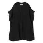 【プレインピープル/PLAIN PEOPLE】のラム接結配色ニットマント ブラック|ID: prp329100004461976 ipo3291000000031227907