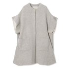 【プレインピープル/PLAIN PEOPLE】のラム接結配色ニットマント ライトグレー|ID: prp329100004461976 ipo3291000000031227908