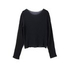 【ミズイロ インド/mizuiro ind】のプリーツクルーネックプルオーバー ブラック|ID: prp329100004461993 ipo3291000000031228013