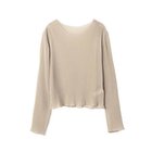 【ミズイロ インド/mizuiro ind】のプリーツクルーネックプルオーバー ベージュ|ID: prp329100004461993 ipo3291000000031228016