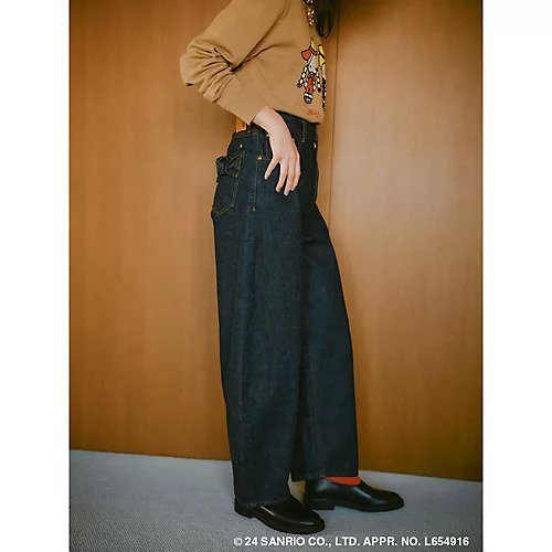 【ミュベール/MUVEIL】のリボンデニムPT 人気、トレンドファッション・服の通販 founy(ファニー) 　ファッション　Fashion　レディースファッション　WOMEN　パンツ　Pants　インディゴ　Indigo　ウォッシュ　Wash　キャラクター　Character　デニム　Denim　ポケット　Pocket　リボン　Ribbon　リラックス　Relax　夏　Summer　春　Spring　S/S・春夏　Ss・Spring/Summer　other-3|ID: prp329100004462003 ipo3291000000031243325