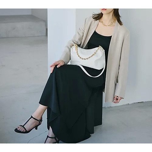 【トプカピ/TOPKAPI】の【TREASURE TOPKAPI】スムース レザー チェーン付き ショルダー バッグ 人気、トレンドファッション・服の通販 founy(ファニー) 　ファッション　Fashion　レディースファッション　Fashion for Women　バッグ　Bags　ショルダー　Shoulder, Shoulder Strap　シンプル　Simple, Minimal　チェーン　Chain, Chain Strap　デニム　Denim, Jeans Material　フェミニン　Feminine, Girly　マニッシュ　Mannish, Boyish　リラックス　Relax, Relaxed Fit　ワイド　Wide, Wide Fit　other-2|ID: prp329100004462035 ipo3291000000031243388