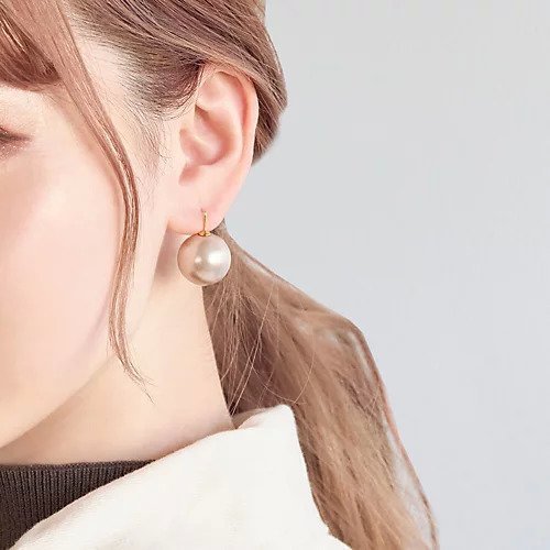 【フィービィー/phoebe】のビッグパールフックピアス 人気、トレンドファッション・服の通販 founy(ファニー) 　ファッション　Fashion　レディースファッション　WOMEN　おすすめ　Recommend　シンプル　Simple　トレンド　Trend　パール　Pearl　ビッグ　Big　other-3|ID: prp329100004462076 ipo3291000000031243493