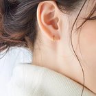 【フィービィー/phoebe】のK10ダブルハーフフープピアス ゴールド|ID: prp329100004462078 ipo3291000000031228407