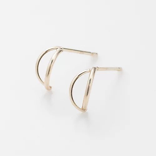 【フィービィー/phoebe】のK10ダブルハーフフープピアス 人気、トレンドファッション・服の通販 founy(ファニー) 　ファッション　Fashion　レディースファッション　WOMEN　アクセサリー　Accessories　イエロー　Yellow　ジュエリー　Jewelry　ジュエル　Jewel　ベーシック　Basic　ボックス　Box　おすすめ　Recommend　ギフト プレゼント　Gift Present　other-2|ID: prp329100004462078 ipo3291000000031243495