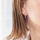 【フィービィー/phoebe】の【金属アレルギー対応】ウェーブフープセラミックピアス シャンパンゴールド シャンパンベージュ|ID: prp329100004462091 ipo3291000000031228485