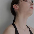 【フィービィー/phoebe】の【金属アレルギー対応】ワンネスドレープチェーンピアス/サージカルステンレス ゴールド|ID: prp329100004462094 ipo3291000000031228502