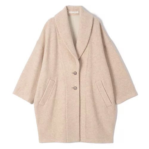 【プレインピープル/PLAIN PEOPLE】のジロンラムジャージミドルコート インテリア・キッズ・メンズ・レディースファッション・服の通販 founy(ファニー) 　ファッション　Fashion　レディースファッション　WOMEN　アウター　Coat Outerwear　コート　Coats　クラシカル　Classical　ショール　Shawl　エレガント 上品　Elegant　ベージュ|ID: prp329100004462129 ipo3291000000031228675