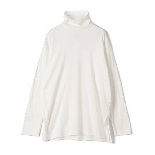【プレインピープル/PLAIN PEOPLE】のエアリーフライス タートルネックカットソー インテリア・キッズ・メンズ・レディースファッション・服の通販 founy(ファニー) 　ファッション　Fashion　レディースファッション　WOMEN　トップス・カットソー　Tops/Tshirt　カットソー　Cut and Sewn　タートルネック　Turtleneck　インナー　Inner　スリット　Slit　ロング　Long　ワイド　Wide　洗える　Washable　ホワイト|ID: prp329100004462130 ipo3291000000031228678