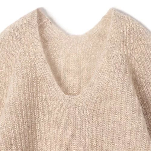 【プレインピープル/PLAIN PEOPLE】のDIANモヘアVネックプルオーバー 人気、トレンドファッション・服の通販 founy(ファニー) 　ファッション　Fashion　レディースファッション　WOMEN　トップス・カットソー　Tops/Tshirt　プルオーバー　Pullover　Vネック　V-Neck　センター　Center　モヘア　Mohair　軽量　Lightweight　other-3|ID: prp329100004462131 ipo3291000000031243662