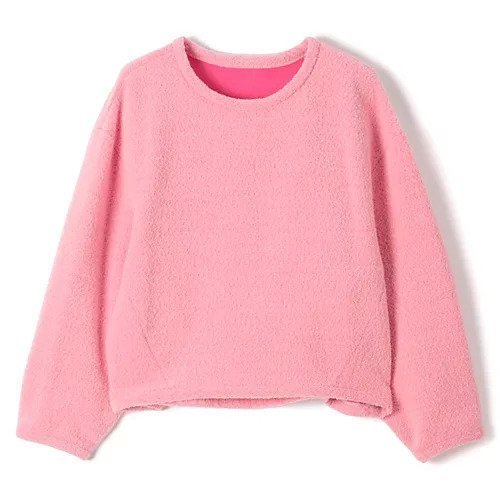 【プレインピープル/PLAIN PEOPLE】のブークレージャージ プルオーバー インテリア・キッズ・メンズ・レディースファッション・服の通販 founy(ファニー) 　ファッション　Fashion　レディースファッション　WOMEN　トップス・カットソー　Tops/Tshirt　プルオーバー　Pullover　パターン　Pattern　フレア　Flare　ピンク|ID: prp329100004462133 ipo3291000000031228699