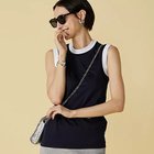 【マディソンブルー/MADISONBLUE】のBI-COLOR TRIM CREW NECK TANK NAVY|ID: prp329100004462141 ipo3291000000031228746