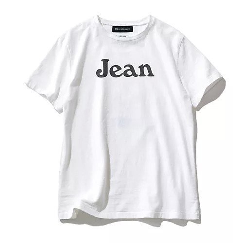 【マディソンブルー/MADISONBLUE】のCREW NECK TEE JEAN 人気、トレンドファッション・服の通販 founy(ファニー) 　ファッション　Fashion　レディースファッション　Fashion for Women　イラスト　Illustration　シンプル　Simple, Minimal　デニム　Denim, Jeans Material　フィット　Fit, Slim Fit　フランス　France, French　プリント　Print, Printed Pattern　女優　Actress Style, Celebrity Inspired　other-3|ID: prp329100004462142 ipo3291000000032718356