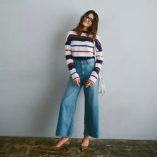 【マディソンブルー/MADISONBLUE】のMARINE BORDER BOAT NECK L/S TEE 人気、トレンドファッション・服の通販 founy(ファニー) 　ファッション　Fashion　レディースファッション　WOMEN　エレガント 上品　Elegant　オレンジ　Orange　カットソー　Cut And Sew　シンプル　Simple　デニム　Denim　バスク　Basque　バランス　Balance　フランス　France　ボーダー　Border　定番　Standard　洗える　Washable　other-3|ID: prp329100004462144 ipo3291000000031243705
